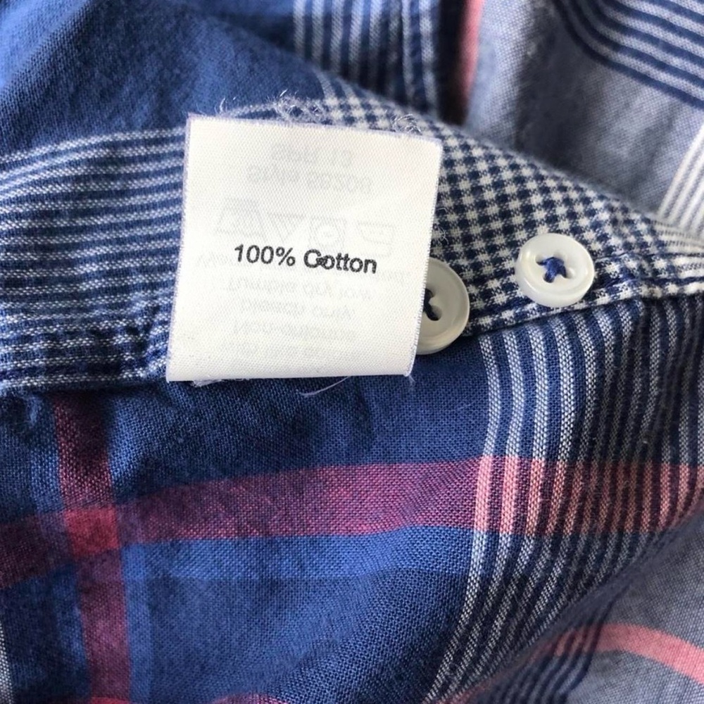 J. Crew Casual Plaid Shirt in Blue and Pink - Picture 6 of 7